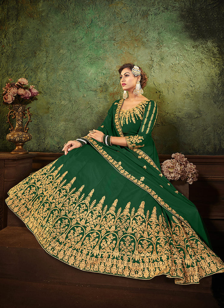 Green Anarkali Suit In usa uk canada