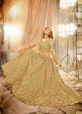 Green Golden Lehenga Choli In uk