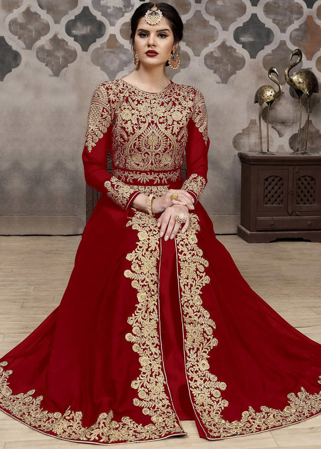 Buy Red Golden Afghan Dress USA, UK, Australia, Newzeland