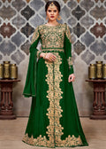Green Golden Afghan Dress