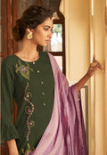 Green And Purple Pant Suit In usa uk canada