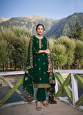  Green Embroidered Salwar Suit