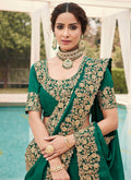 Green Golden Silk Saree In usa uk canada