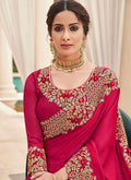 Rich Pink Silk Saree In usa uk canada