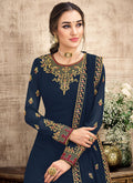 Navy Blue Pant Style Suit In UK