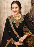 Black Embroidered Pant Style Suit In Germany