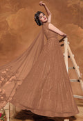 Bronze Sequence Anarkali Suit In usa uk canada