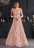 Blush Pink Designer Anarkali In usa