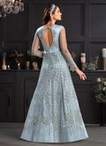 Ice Blue Designer Anarkali