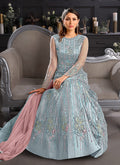 Ice Blue Anarkali In canada