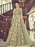 Green Designer Bridal Anarkali Suit