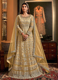 Indian Suits - Lemon Yellow Designer  Anarkali Suit