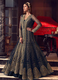 Indian Suits - Navy Blue Anarkali Gown
