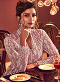 Indian Clothes - Dusky Pink Palazzo Suit, Salwar Kameez