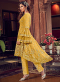 Indian Suits - Yellow Sharara Suit