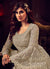 Indian Clothes - Silver Grey Embroidered Sharara Suit