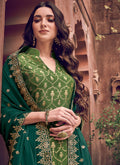 Indian Clothes - Green Designer Embroidered Palazzo Suit