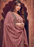 Indian Clothes - Pink And Maroon Designer Palazzo Suit