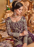 Embroidered Gharara Palazzo Suit