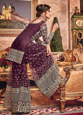 Embroidered Gharara Palazzo Suit