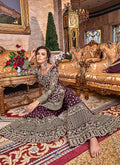 Embroidered Gharara Palazzo Suit