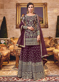 Embroidered Gharara Palazzo Suit