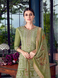 Pista Green Lucknowi Sharara Palazzo Suit
