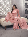 Light Pink Ethnic Pakistani Palazzo Suit