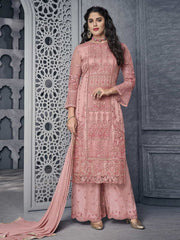 Light Pink Ethnic Pakistani Palazzo Suit