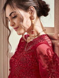 Red Rouge Embroidered Designer Lehenga Online