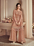 Peach Pakistani Palazzo Suit Online