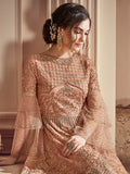 Peach Pakistani Palazzo Suit Online