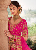 Indian Clothes - Pink Golden Designer Lehenga Choli