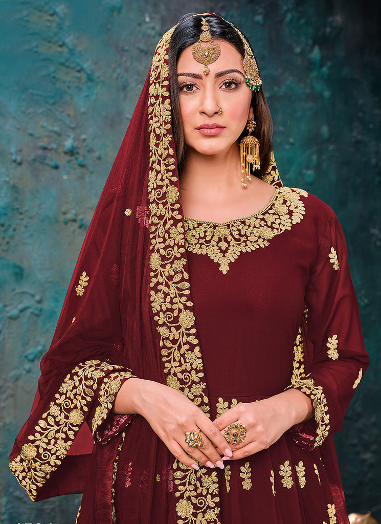 Bridal Red Anarkali Suit