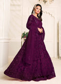 Plum Purple Anarkali Suit In usa