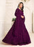 Plum Purple Anarkali Suit In usa