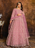 Pink Embroidered Indian Wedding Anarkali Suit