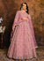 Pink Embroidered Indian Wedding Anarkali Suit