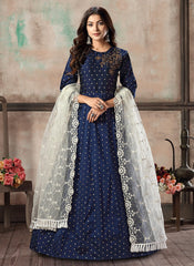 Blue Anarkali Suit