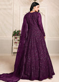 Plum Anarkali Suit In usa uk canada