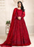 Red Sequence Embroidered Anarkali Suit