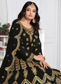 Black Embroidered Anarkali Suit In usa