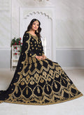 Black Embroidered Anarkali Suit In usa uk canada