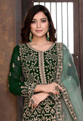 Green Ethnic Anarkali Suit In usa