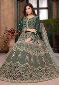 Green Ethnic Anarkali Suit In usa uk canada