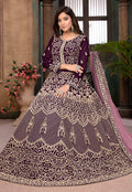 Wine Anarkali Suit In usa uk canada