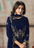 Indian Clothes - Navy Blue Salwar Kameez In usa