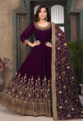 Wine Anarkali Suit In usa uk canada