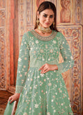 Mint Green Net Anarkali Suit