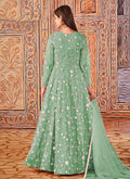 Mint Green Net Anarkali Suit In uk